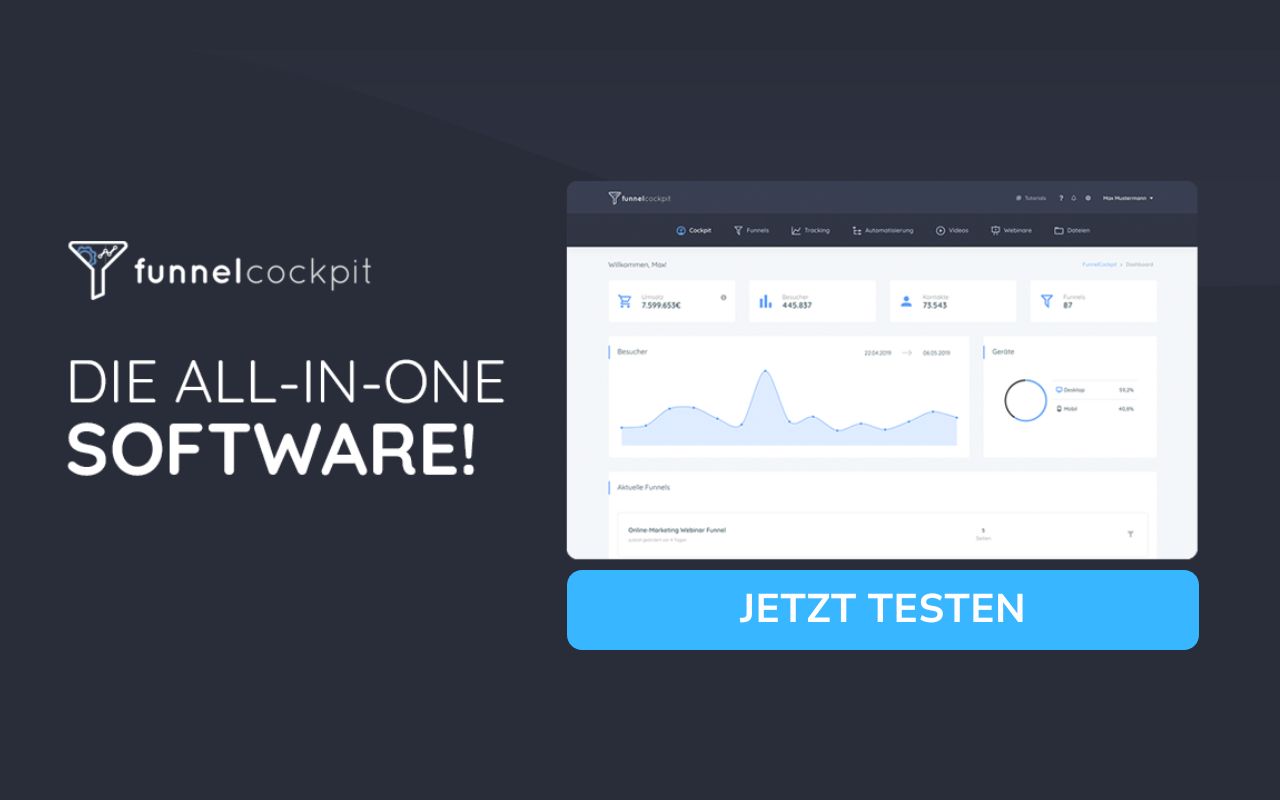 FunnelCockpit - All-in-One Lösung für dein Online-Business